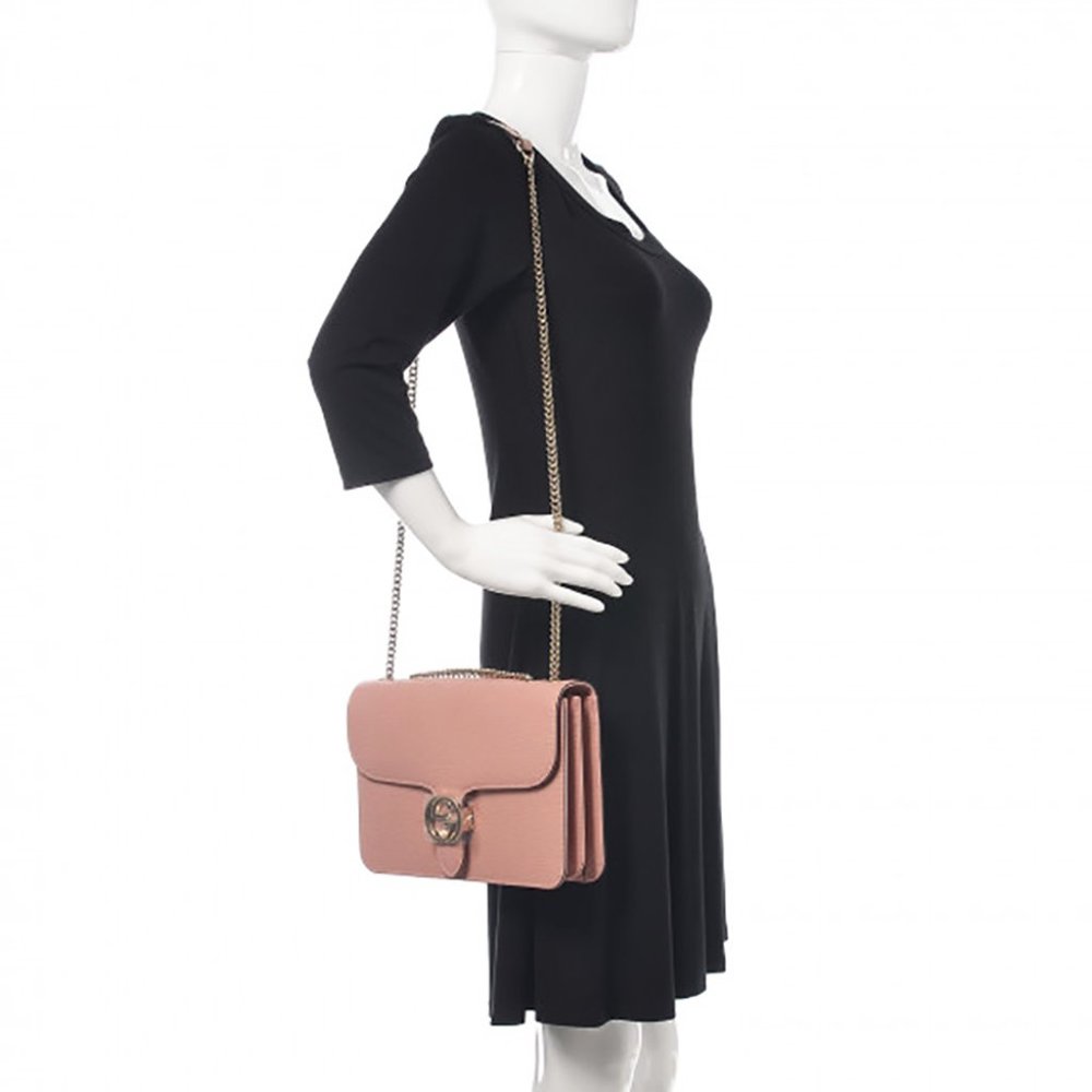 Gucci Medium Interlocking GG Leather Crossbody Bag - Picture 10 of 10